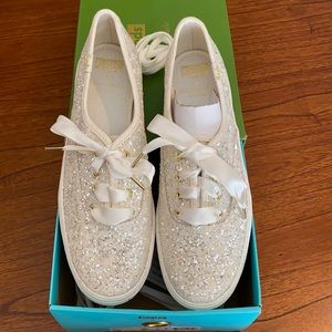 Keds x Kate Spade Triple KS Glitter Cream Sneaker
